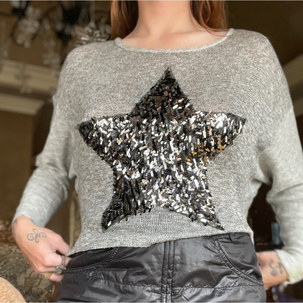 Metallic Silver Blouse - Picture 4 of 6